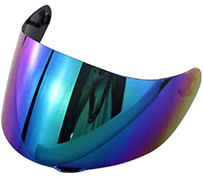 Shkalacar Motorrad Helmvisier, Windschutz Helm Objektiv Visier, Vollgesichts Helmlinsenvisier Ersatz für AGV K1 K3SV K5