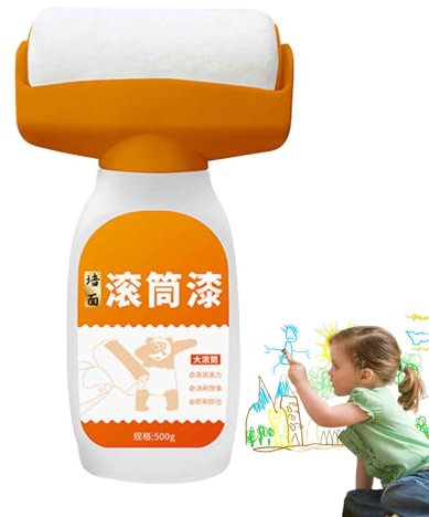 Anulely Farbroller zum Ausbessern, kleine Wandausbesserungsbürste - Wandreparatur-Rollenfarbe | Tragbarer Haushaltspinsel für Badezimmer, Küche, Wohnzimmer, Toilette, Schlafzimmer