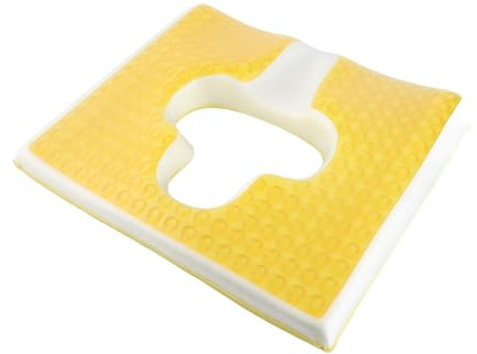 Cuscino Per Piaghe da Decubito, Cuscini Per Piaghe da Decubito con Design a Pendenza Triangolare Gialla, Cuscino Per Piaghe da Decubito a Forma di T Compatibile Per Anziani, Costretti a Letto