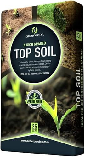 Top Soil Gardening Soils for Outdoor and Indoor Planting, Small to Large Plants Promotes Rooting For Fast Establishment, Blended To Support Plant Health (25L)