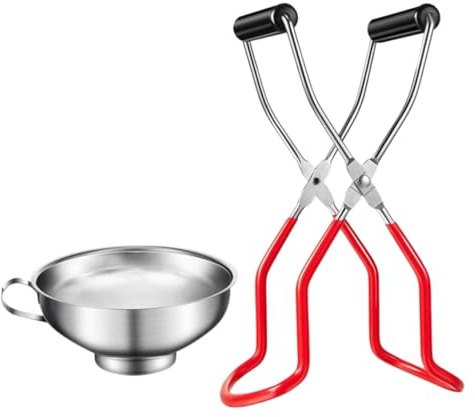 OFFSCH Pinzas Elevadoras Antideslizantes Inoxidable Para Tarros Cocina Seguras y Antiescaldaduras Agarre Fijo Para Conservas Colores Surtidos