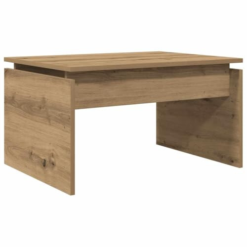 Mesa de Centro Madera de ingeniería Roble Artisan 68x50x38 cm, Mesa Auxiliar, Mesa de salón, Mesa Decorativa, vidaXL