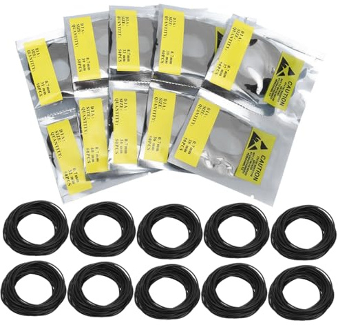 Tissting O-ring för klockor, Premium gummi O-ringar för vattentätning 0,7mm 500 stks, Elastiska och hållbara för klockor, Rubber för klockor, Vattentäta packningar för klockor