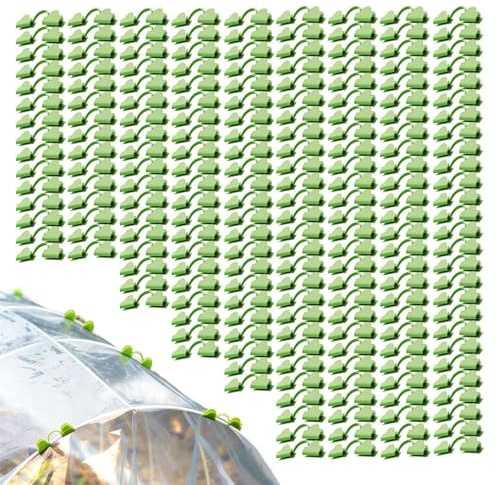 Pinzas para invernadero - ABS 7,6 cm | Lote de 200 clips de instalación de red de sombreado | Sujetadores de película agrícola - para agricultores profesionales jardineros urbanos