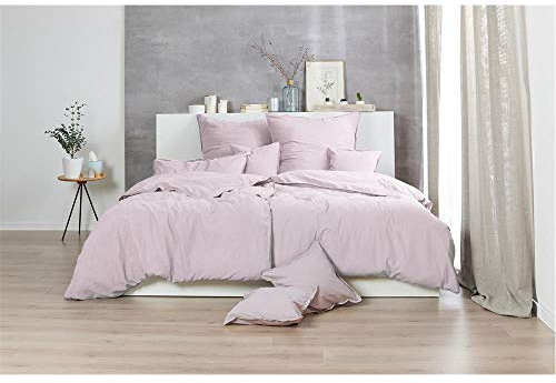 Hahn Thomas Renforce-Bettwäsche Stonewashed | 450 blass-Rose - 155 x 220