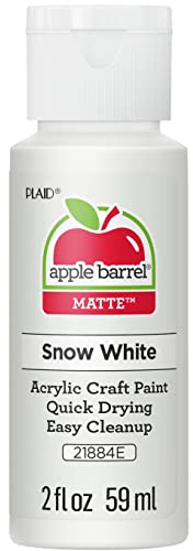 Plaid Acrylic Paint, Snow White, 59 ml (Pack of 1)