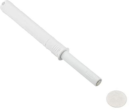 1 pieza SOTECH Amortiguador de puerta K-Push Push-To-Open con Punta Magnética (recorrido de expulsión: 37 mm) Blanco para Bisagras de Muebles sin resortes