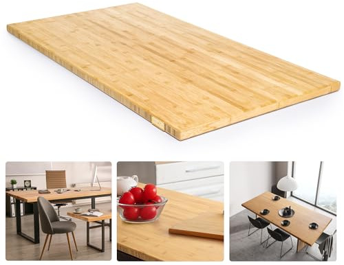 48x25 Butcher Block Countertop, 1.2'' Thick DIY Bamboo Countertop