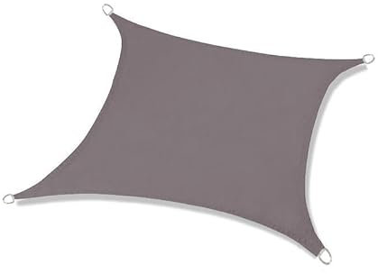 AQXONG Wasserdichtes Rechteckiges Sonnensegel 3x5m 420D Verschlüsseltes Verdicktes Oxford Gewebe 95% UV Beständig für Pool, Garten, Terrasse, Park, Camping - Grau