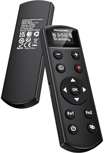 Für die Fernsteuerung von Nikon-Kameras, Hanpusen Wiederaufladbarer Kabelloser Auslöser mit OLED-Bildschirm für Nikon Z6 III/Zf/Z5 II/Z50/Z50 II/Z fc/P1000/P1100/Z6 II/Z30/Z5/Z7 II, Ersetzt ML-L7