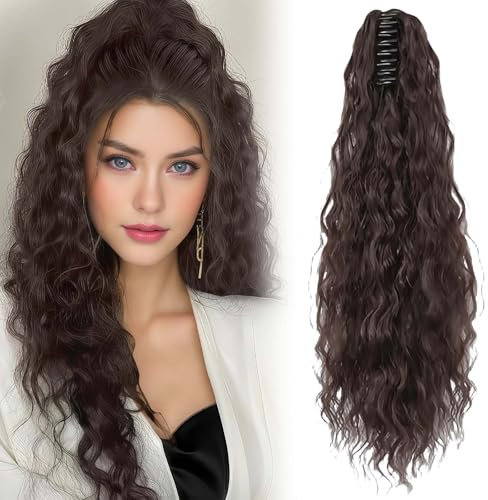 ﻿ Synthèse extensions Cheveux Naturels À Clips,fausse Queue De Cheval,ponytail Cheveux Naturel 66 Cm Queue De Cheval Extension Naturel Extension Queue De Cheval,postiche Cheveux Naturel