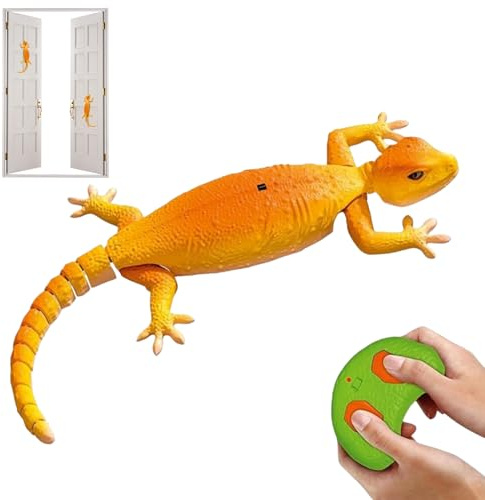 Wall Climb Gecko Toy,Realistic Remote Control Gadget - Robot Kids Toys | for Home Family Entertainment Indoor Fun Activity Playtime Children Curiosity Girls Aged 3+ Boys
