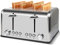 Toaster 4 Slices, Cusimax Stainless Steel Toaster with 4 Extra-Wide Bread Slots and 6 Variable Browning Shade Controls, Featuring with Defrost, Reheat and Cancel Settings, Removable Crumb Tray