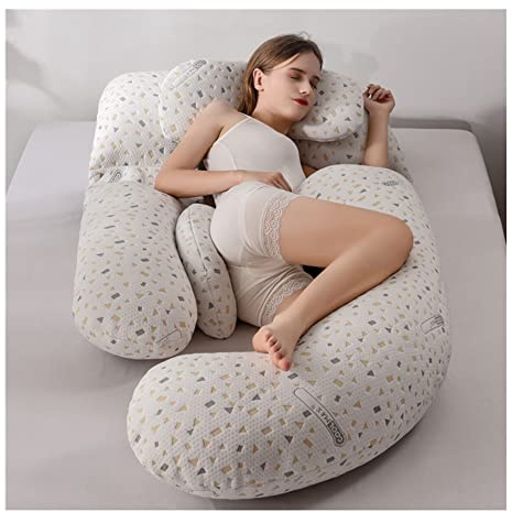Maternity Pillow G-formad gravidkudde, Graviditetssömnkudde Gravid amningskudde Kroppsstödskudde, med minneskudde (Color : Style 4, Size : 180x75x20cm)