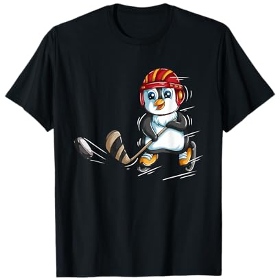 Penguin Ice Hockey Hockey Stick Hockey Sport Penguins T-Shirt