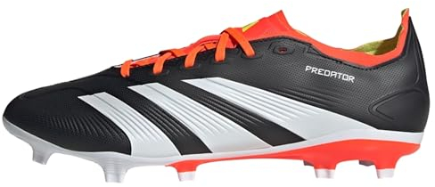 adidas Unisex Predator League Firm Ground Football Boots Fußballschuhe, Core Black/Cloud White/Solar Red, 42 EU