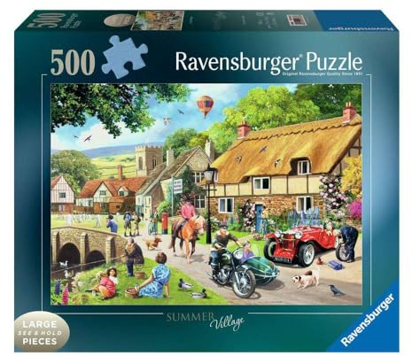 Ravensburger Summer Village 500 Piece Jigsaw Puzzle for Adults and Kids Age 10 Years Up - Large Format