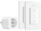 DEWENWILS Prise Telecommande sans Fil 2V1 (2 Télécommandes Murales et 1 Prise), 16A/3680W, Portée de Contrôle de 30 m, Sans Recâblage, Prise Commandée Pré-apparié & Extensible, Pile Fournie, Blanc