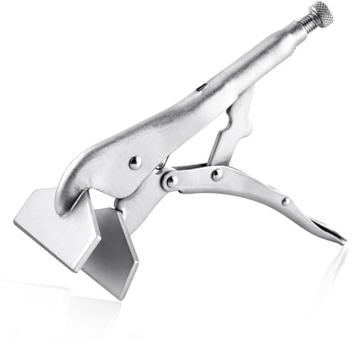 SPEEDWOX 10 pulgadas abrazadera de bloqueo abrazadera de bloqueo de chapa alicates extra ancho pato facetado herramienta de agarre de chapa resistente abrazadera de soldadura de apertura ajustable