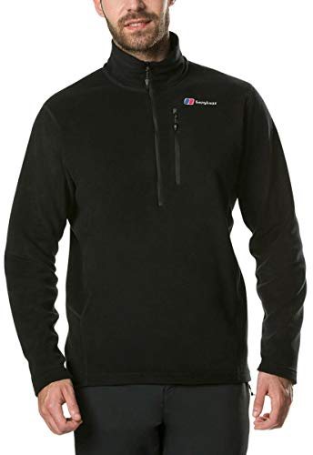 Berghaus Prism Micro Polartec - Giacca in pile con mezza zip, da uomo, taglia M, colore: nero
