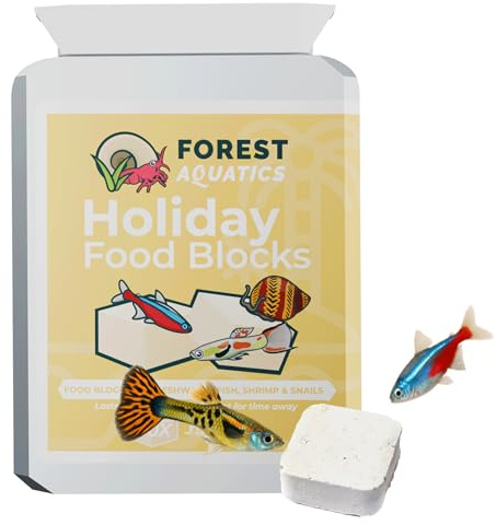 Forest Aquatics Mineral Blocks Food for Fish Shrimp Snails Plecos Crabs Nerites Ramshorns (50 x Holiday Block)