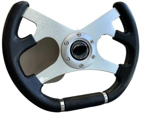 Volante Deportivo,Volante de Carreras Universal Volante deportivo de carreras de PU universal modificado de 13 pulgadas y 320 mm