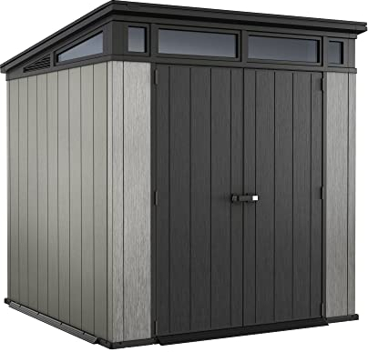 Ondis24 Keter Artisan Geräteschuppen Gartenhaus - 214 x 218 x 226 (H) cm - Grau/Anthrazit