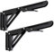 2 Stück Klappbare Regalhalterungen 250mm, Kalolary Heavy Duty Edelstahl Zusammenklappbares Regalscharnier Wandmontage Platzsparende DIY Dreieckhalterung für Bank Bücherregal Möbel, max. Belastung 55lb