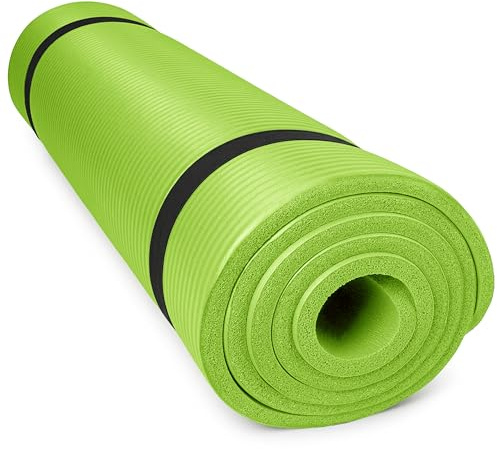 diMio XXXL Komfort-Gymnastikmatte Yogamatte in 200x100x2 cm mit Tragegurt Phtalatfrei + SGS-geprüft (Grün, 200 x 100 x 2 cm (XXL))