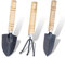 3-teilig Mini Gartenwerkzeug Set YUTOU Mini Schaufel Bonsai Werkzeuge Set Mini Garten Spaten Klaue Rechen Schaufel Holzgriff Handheld Mini Schaufel Spaten Rechen Gartenset Werkzeug