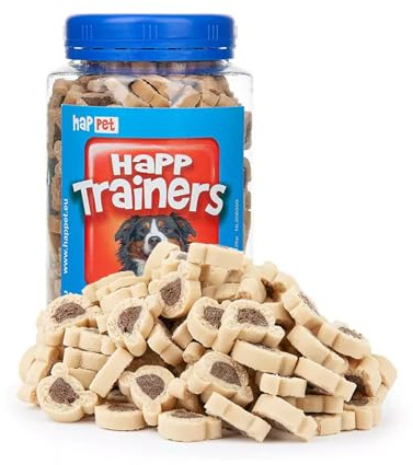 HAPPET® TRAINERS Osos 300 g - Golosinas de entrenamiento para perros con forma de corazón, galletas de cordero de fácil digestión, ideales para adiestrar, pasear y recompensar a tu perro de cualquier