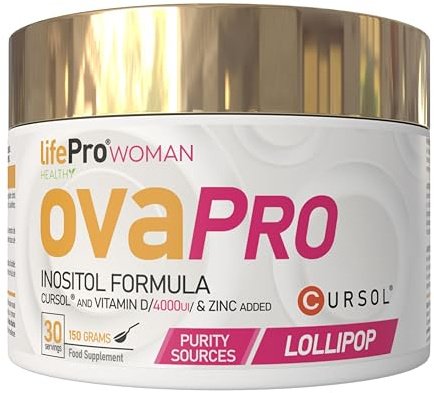 Inositol Myo & D-Chiro 3000mg – OvaPro Woman en Polvo con Vitamina D3, Zinc y Curcuma Cursol®, Equilibrio Hormonal Natural, Energía y Bienestar Femenino, Fórmula Suave Sin Sobrecargar el Organismo