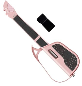 Guitarra Eléctrica - Instrumento de cuerda sin cuerda,con guía de luz LED plegable incorporado modo acordes automático eléctrico Guitarra portátil | para principiantes Niños Adultos Voces Al Aire
