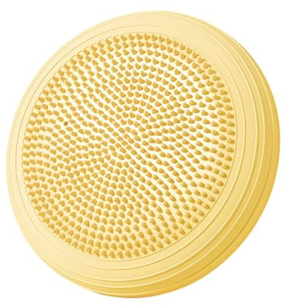 TISHITA Disco Equilibrio Cuscino Wobble Pad Gonfiabile Tappetino Sensitivo in PVC Funzione Stabilità Core Adatto per Esercizio Allenamento P, Giallo