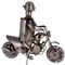 Out of the Blue 71/3144 - Flaschenhalter aus Metall, Motorradfahrer II, ca. 38 x 27 cm, ideal als Deko und Geschenkverpackung