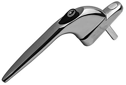 Yale uPVC Universal Window Handle Inline Locking Espag Double Glazing Chrome 20mm