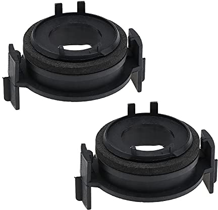 eMagTech 2 Stück H7 LED Scheinwerferfassungen Scheinwerferlampe LED-Glühbirnen Halter Clip kompatibel mit E46 1999-2006