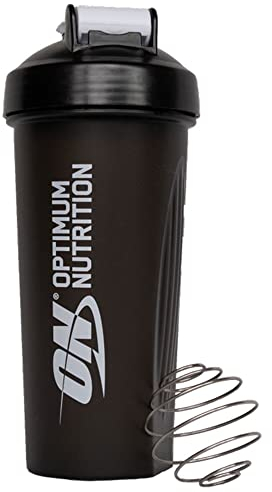 Optimum Nutrition Shaker con sfera di miscelazione in acciaio inox, senza BPA e DEHP, lavabile in lavastoviglie, per proteine in polvere, integratori per allenamento e frullati sostitutivi dei pasti,