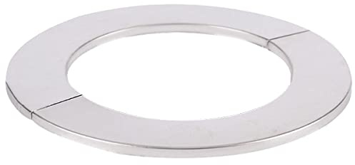 Cozylkx Selbstklebende Dekorative Abdeckung Für Wasserhähne, Runde Rosette, Edelstahl, Geteilter Flansch,ID 90mm/OD 140mm