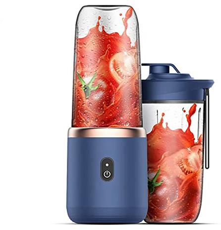 Licuadora portátil Mini licuadora de Jugo Fresco USB Personal con una Taza de Jugo batido 6 Cuchillas licuadora de 450 ml Batidos máquina mezcladora de Frutas eléctrica de Mano para Deportes