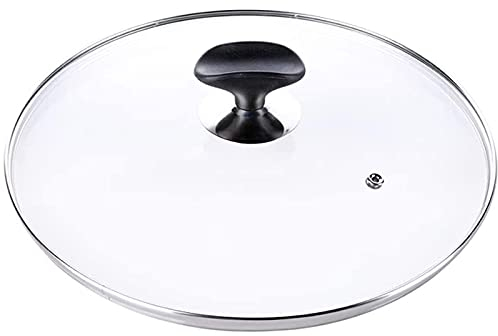 Pannlock Kastrulllock härdat glas, fettstänkskydd Stekpanna Ångkoktäcke Hushållstransparent pannlock (klar 18 cm)