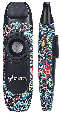 Sondery Kazoo Instrument à Vent Professionnel avec 5 Membranes, Cordon et Pochette