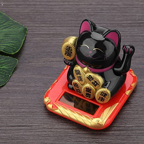 Gatto della Fortuna Adorabile Che Saluta Facendo Cenno al Gattino Fortunato del Gatto Portafortuna Decorazione Decorativa Decorata per Ornamenti Carina per Cellulari (#2)