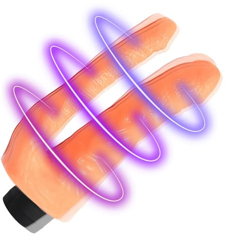 Sexy Emporium 8 Inch G-Spot - Double Dildo Vibrator - Multispeed - White Flesh