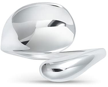 Linawe Ring Verstellbar Silber Ringe Frauen, Daumenring Damen Partnerringe Jewelry, Schmuck Ringe Fingerring Statement Ring, Modeschmuck Rings Jewelry