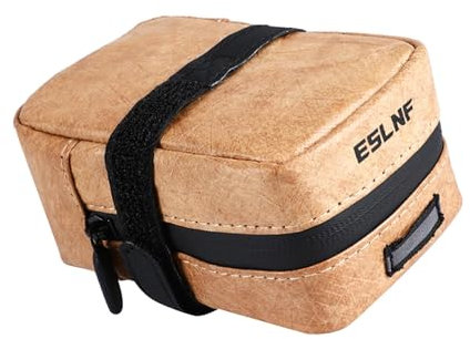 F Fityle Fahrrad Satteltasche unter Dem Sitz, Sattel Hecktasche, Praktische Aufbewahrungstasche, Regenfeste Fahrrad Hecktasche, Fahrradtasche für Fahrten Im Fr, Braun