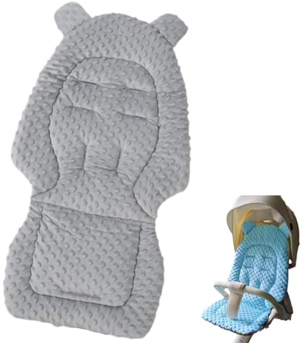 Generico Cuscino Universale Reversibile per Passeggino, Cuscino Anti-Pressione per Passeggino, Fodera Traspirante Imbottita per Il Supporto di Testa, Schiena e Spalle, 4 Stagioni, Blu,