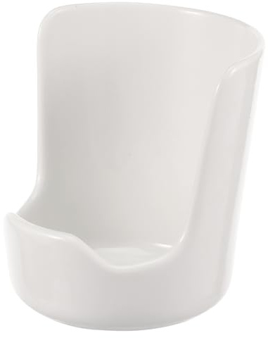 Standing Spoon Rest 5 Inch Ceramic Spoon Holder Kitchen Utensils Holder Vertical Saving Soup Ladles Holders Ladle Rest Soup Ladle Holder Counter Cooking Utensil Rest