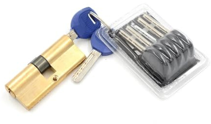 MAYANGYANG Bombin Cerradura Cerradura de Puerta con Cilindro de Llave de latón de 75 mm, 37,5/37,5 mm, Cerradura de Seguridad antirrobo Cerraduras Antibumping