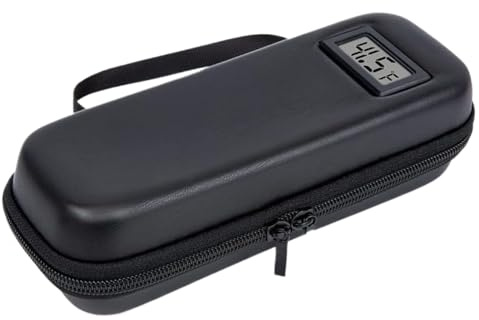 WJnflQN 21 x 9 x 5 cm Medicine Cool Bag Medicine Pen Bag Travel Cooler Digital Temperature Rain Organised Cooling Container with Temperature Display for Transport Aeroplane Clinic Everyday Outdoor Car